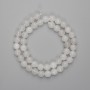 Faceted Rock Crystal Beads, 8 mm, 38 cm on thread